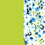 Lycra verde pistacchio fiori verdi